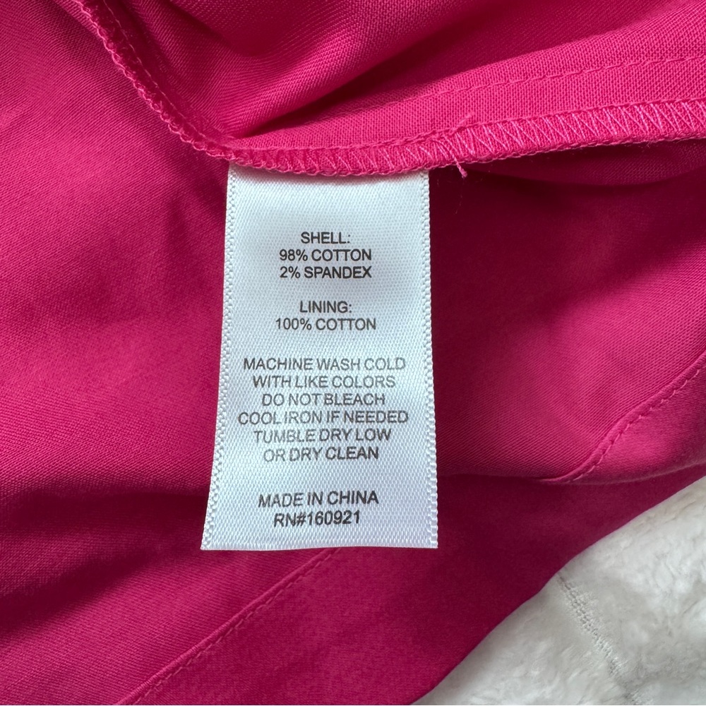 NEW Alden Adair XS Magenta Pink Athena Rhinestone Button Puff Sleeve Dress - Picture 7 of 7